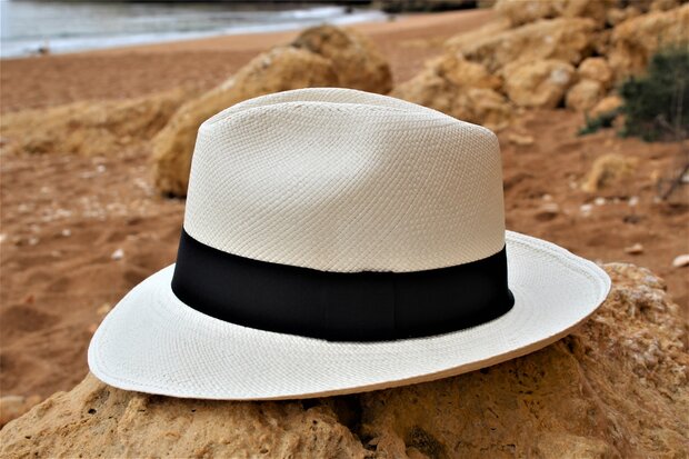 Panamahoed Fedora Clasico (7 cm rand)