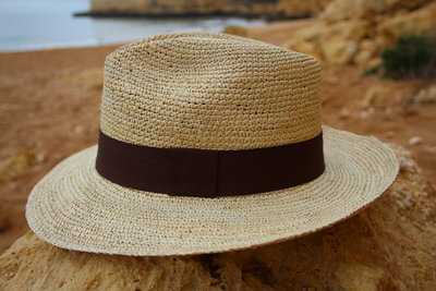 Fedora Crochet hoed - Ecualanda Panamahoeden